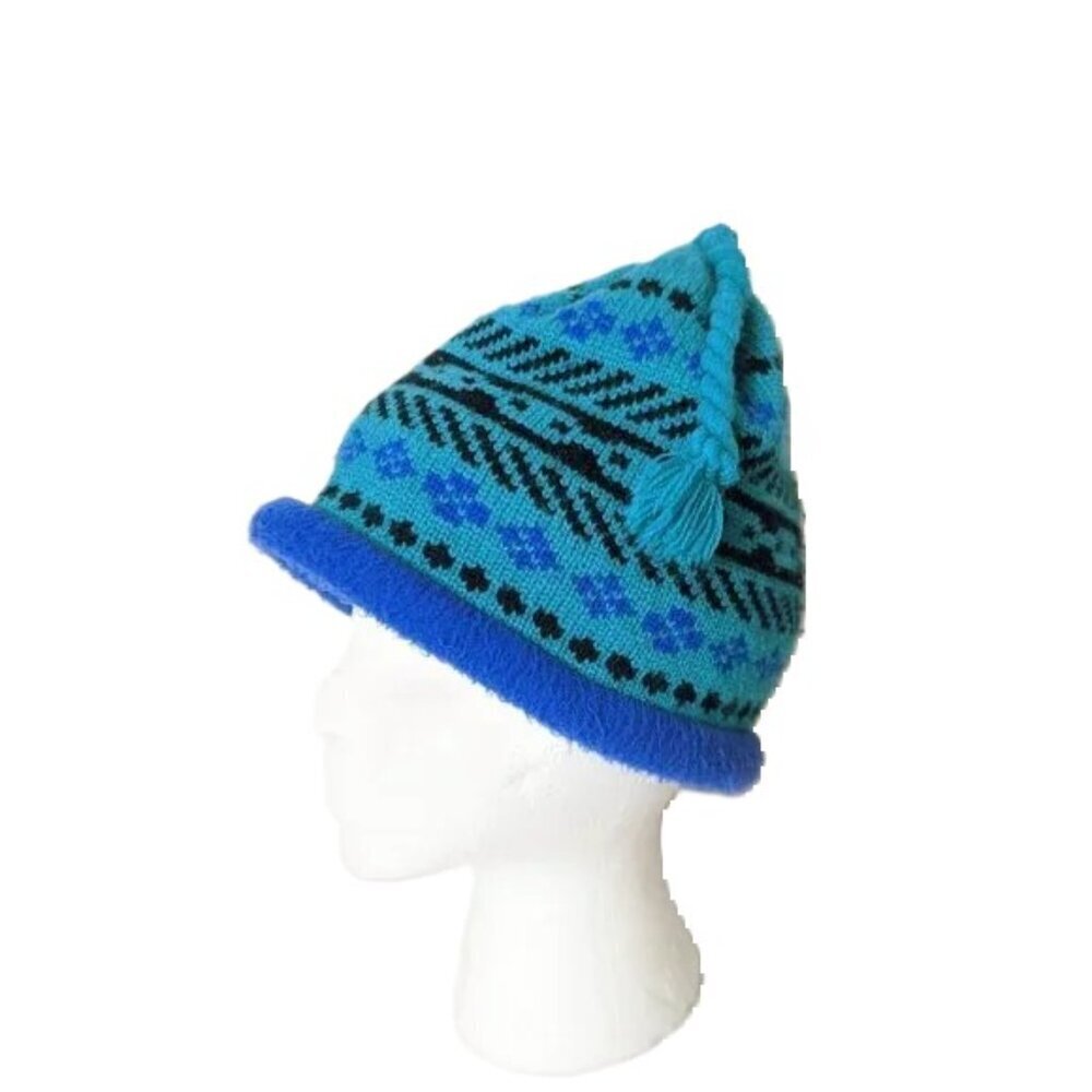Vintage 90’s Maureen of The Mews Fleece and Knit Winter Hat Apres‎ Ski